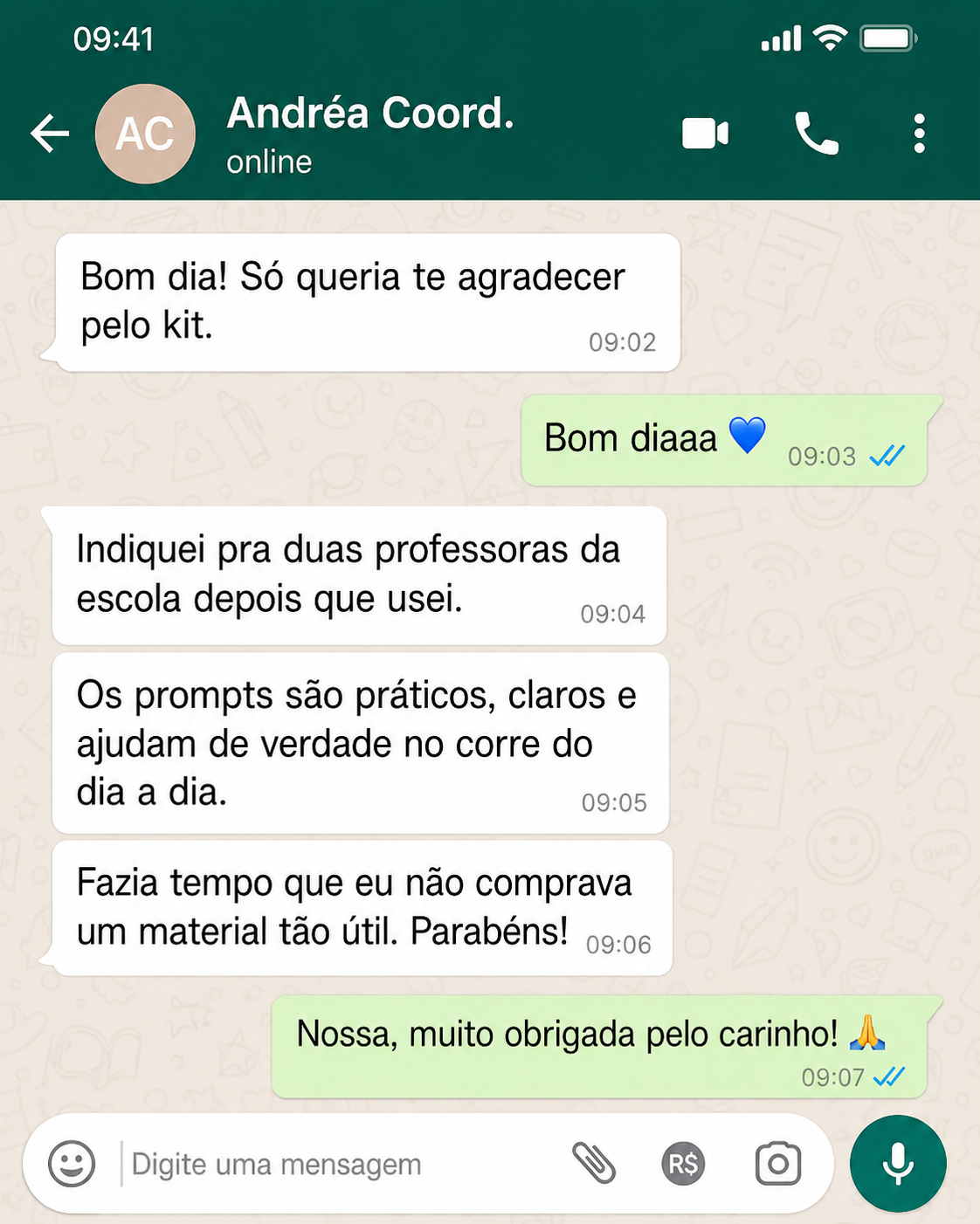 Depoimento da Andréa sobre o Kit IA do Professor